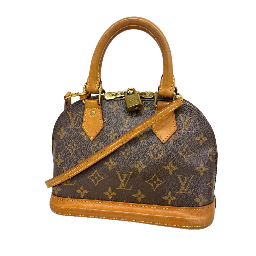 Louis Vuitton Alma BB Monogram Handbag M53152 Brown 2-way bag for women